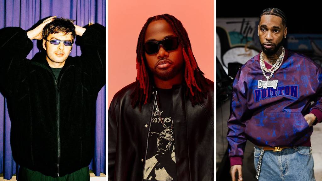 Grian Chatten, Leon Thomas and Key Glock (from left to right)