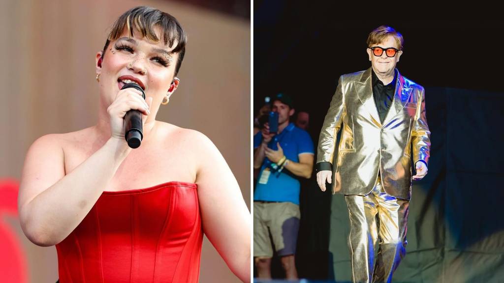 Lola Young and Elton John