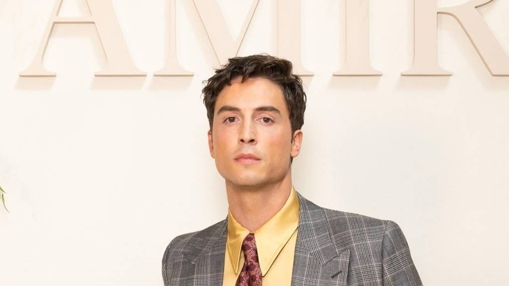 Paris, FRANCE Amiri's Spring-Summer 2026 runway show delivers a striking collection of bold and modern fashion.  BACKGRID USA 26 JUNE 2025 Pictured: Benito Skinner