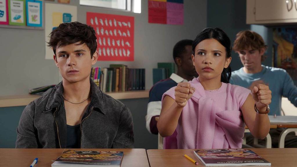 TV series 'My Life with the Walter Boys' Season 2 first look  Pictured: Ashby Gentry as Alex, Nikki Rodriguez as Jackie