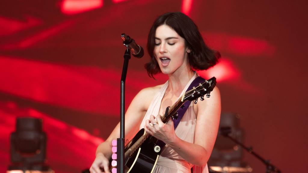 Gracie Abrams performs at Outside Lands at Golden Gate Park on August 09, 2025 in San Francisco, California