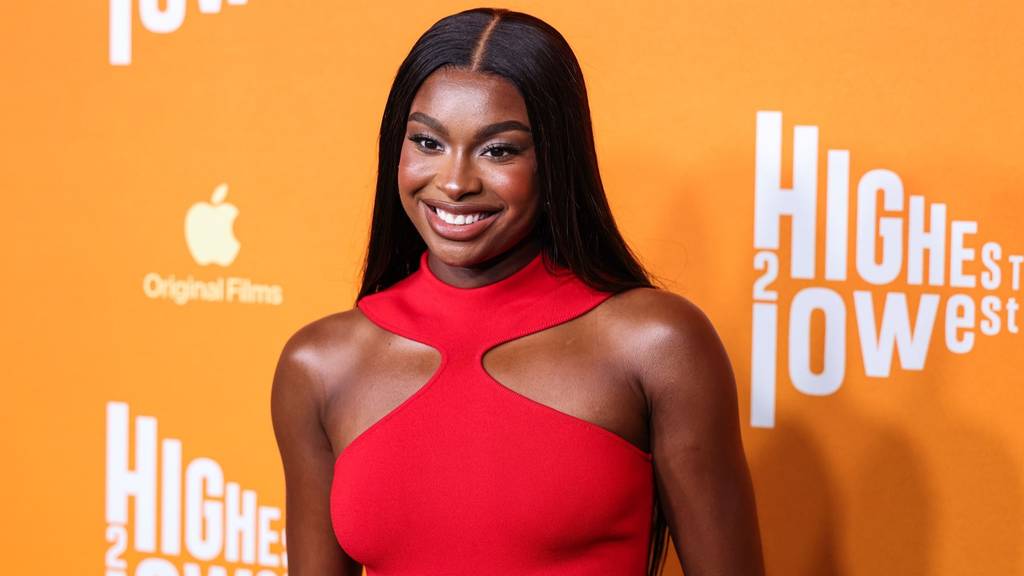 Coco Jones arrives at the Los Angeles Special Screening Of Apple Original Films And A24's 'Highest 2 Lowest'